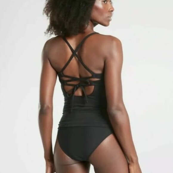 ATHLETA A-C Triangle Tankini Swim Top - Picture 2 of 10